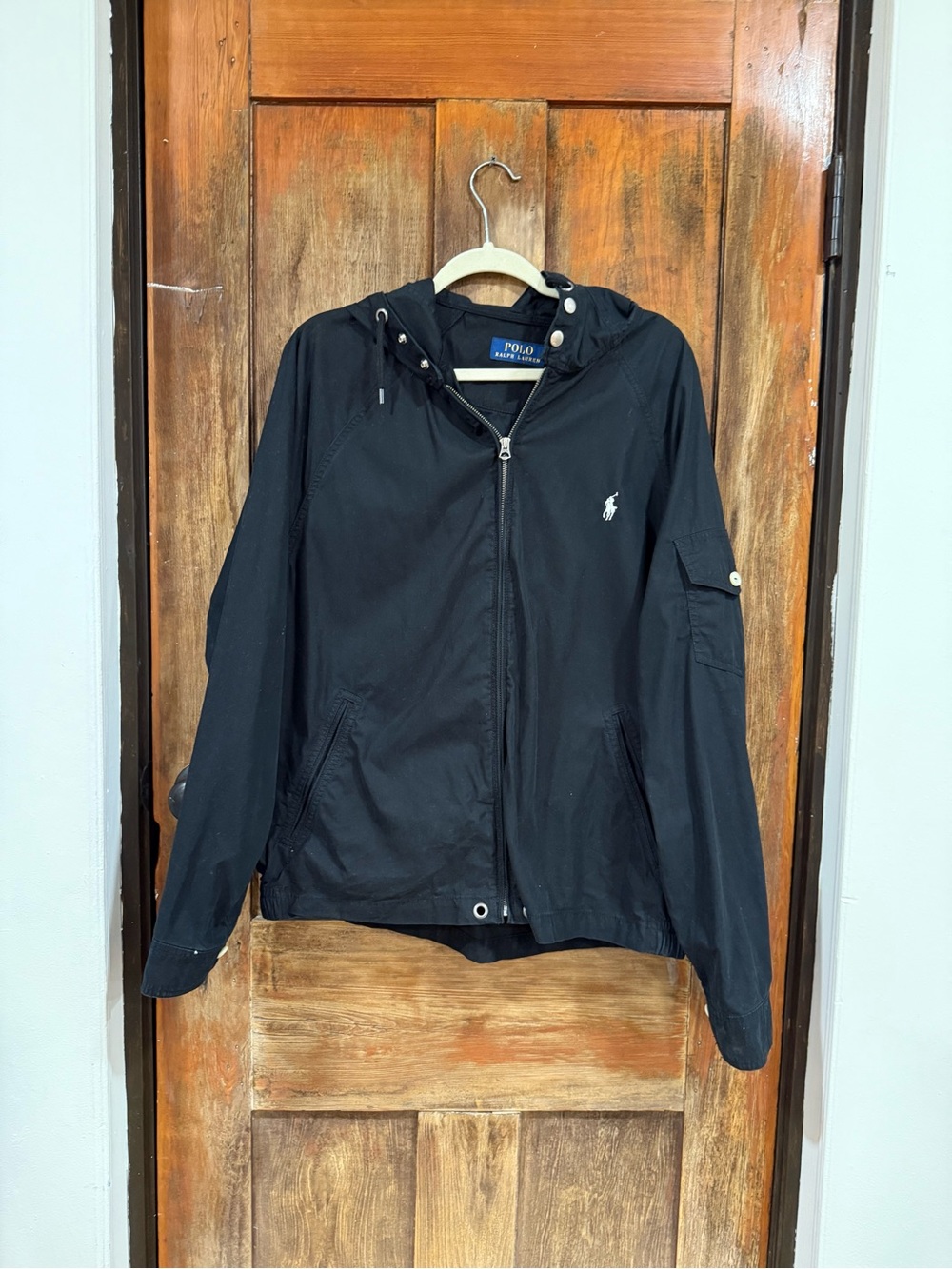 Polo by Ralph Lauren Black Hooded Lightweight Jacket